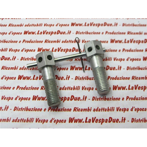 Kit of 2 8 mm bolts. Complete with accessories for fixing the starter lever for VESPA Faro Basso