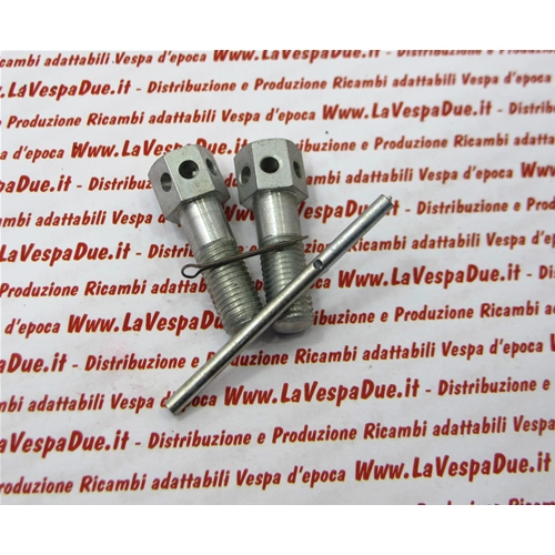 Kit of 2 8 mm bolts. Complete with accessories for fixing the starter lever for VESPA Faro Basso