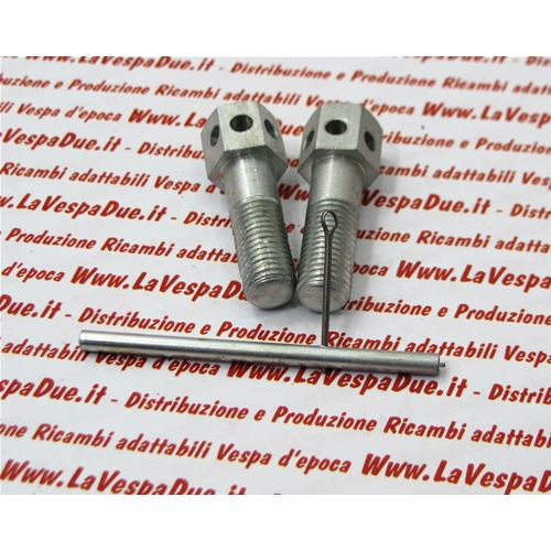 Kit of 2 8 mm bolts. Complete with accessories for fixing the starter lever for VESPA Faro Basso