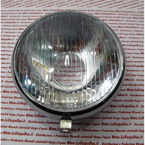 SIEM headlight optical group Ø 105 mm for VESPA 125 VN1T VN2T complete with frame and lamp holder from 1955 to 1956 ro 026008
