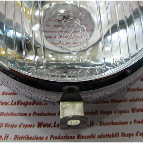 SIEM headlight optical group Ø 105 mm for VESPA 125 VN1T VN2T complete with frame and lamp holder from 1955 to 1956 ro 026008