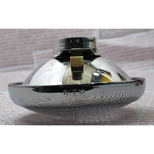 SIEM front headlight assembly Ø 105 mm for VESPA 150 VL2T 1955 1956 complete with chrome frame and lamp holder ro 025483