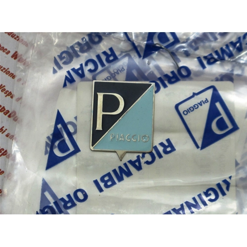 Original PIAGGIO aluminum shield to be glued on for VESPA NL SS 50 90 125