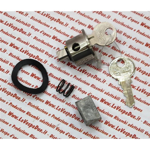 Bloqueo de dirección completo para VESPA GS 160 VSB1T > 55506 con 2 llaves, muelle, junta y tornillo.