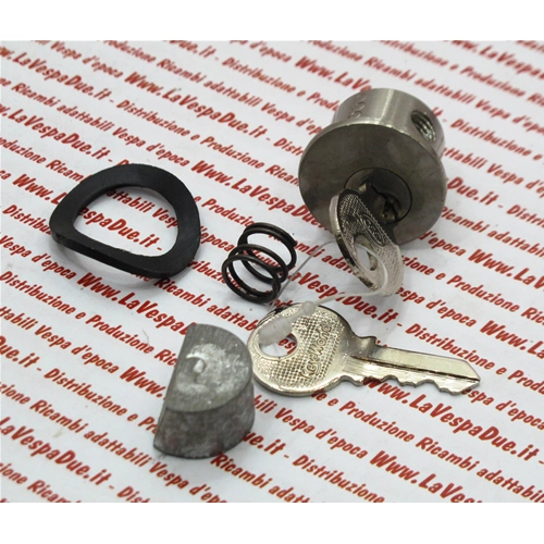 Bloqueo de dirección completo para VESPA GS 160 VSB1T > 55506 con 2 llaves, muelle, junta y tornillo.