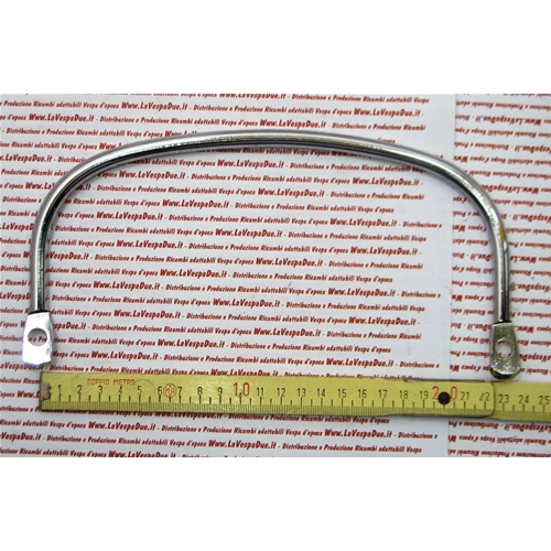 Chrome passenger seat handle for VESPA wheelbase 23.5 cm
