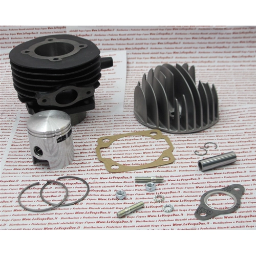 Grupo térmico DR KT00013, cilindro, pistón y culata, diámetro 47 mm, 6 lumbreras de transferencia para VESPA 50 SPECIAL PK XL APE