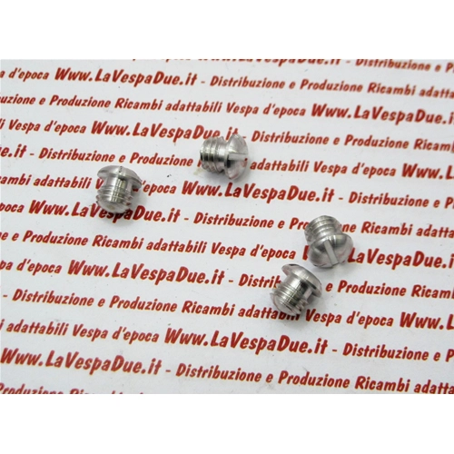 Tornillo de aluminio mm. 8x10 VESPA 125 GT 150 SPRINT GL 180 SS 180 RALLY orificios de cierre en las placas antipolvo del chasis debajo del manillar