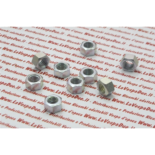 tuerca de cierre de llanta M8 de 8 mm, llave de 11 mm para VESPA, cincada blanca, ro 001108 0120110012 INNOCENTI ro 82078012 VESPA 50 NLR 90 125 VM1T 2T U VN1T 2T VNA VNB SUPER 150 VL VB1 VBA VBB