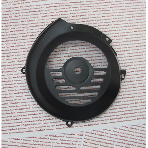 Cubierta de ventilador negra para VESPA 50 V5A1T N primera serie puerta pequeña de 1963 a 1965.