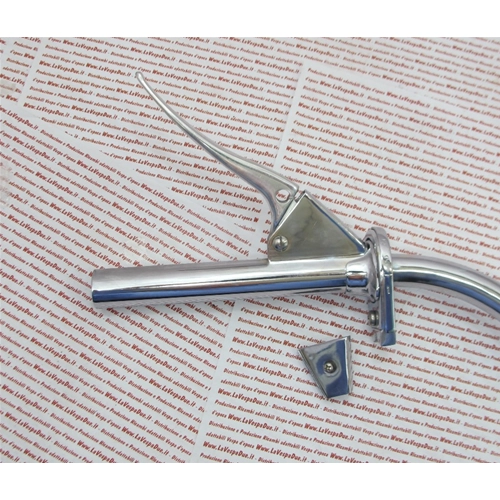 Manubrio cromato completo per VESPA 125 VM1T VM2T VN1T VN2T 150 VL1T VL2T VL3T APE AB3T AB4T faro basso struzzo