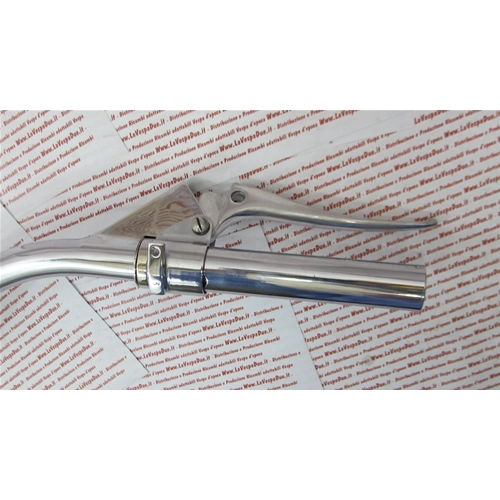 Manubrio cromato completo per VESPA 125 VM1T VM2T VN1T VN2T 150 VL1T VL2T VL3T APE AB3T AB4T faro basso struzzo