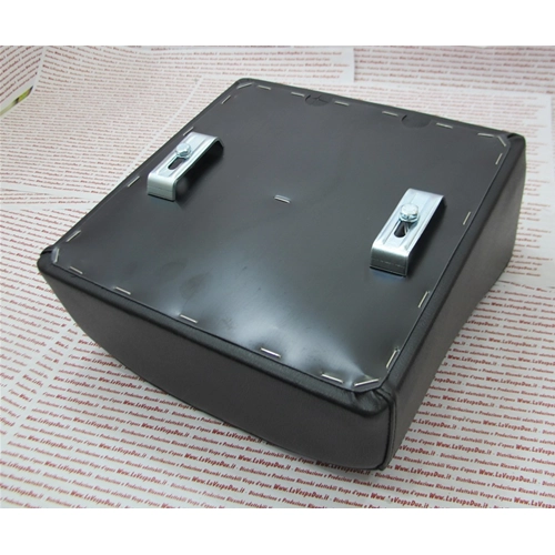 Cojín trasero negro con forma para VESPA 125 150 cc V30T V33T VM1/2T VU1T VN1/2T 150 cc VL1/2/3T VB1T de 1951 a 1958, completo con placas de fijación.