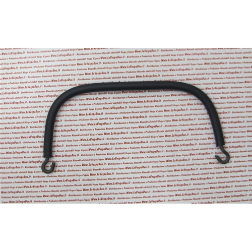 Dark blue saddle handle, 240 mm centre distance, for VESPA 125 150 saddle, adaptable to all models
