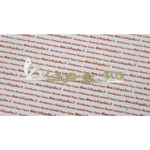 Chrome-plated front plate with holes for VESPA 90