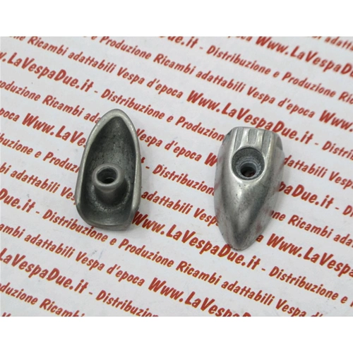External zamak end cap for footrest strips VESPA 98 125 V1T A V15T V30T A V33T