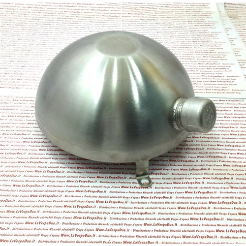 Depósito de gasolina adicional de acero inoxidable de 1,5 litros para colocar en la rueda de repuesto de 10" del escudo, adaptable a todas las VESPA.