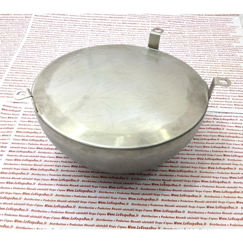 Depósito de gasolina adicional de acero inoxidable de 1,5 litros para colocar en la rueda de repuesto de 10" del escudo, adaptable a todas las VESPA.
