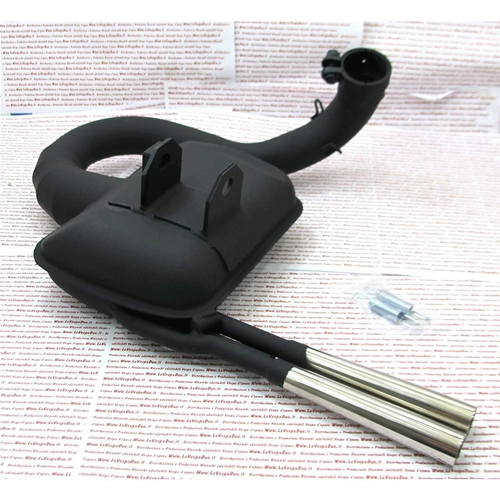 SIP ROAD 2.0 Expansionsschalldämpfer für VESPA PX 200 PE RALLY COSA mit doppeltem Chromauspuff