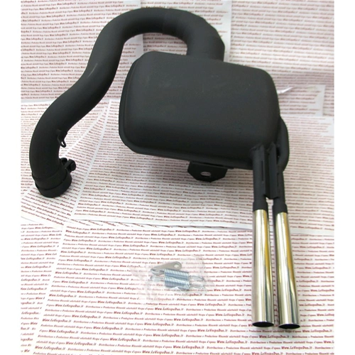 SIP ROAD 2.0 Expansionsschalldämpfer für VESPA PX 200 PE RALLY COSA mit doppeltem Chromauspuff