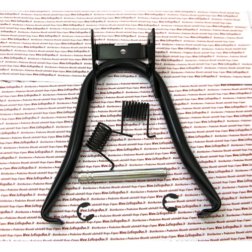 Stand complete with pair of fixing axle springs and seeger rings for PIAGGIO CIAO PX large pin 14 mm