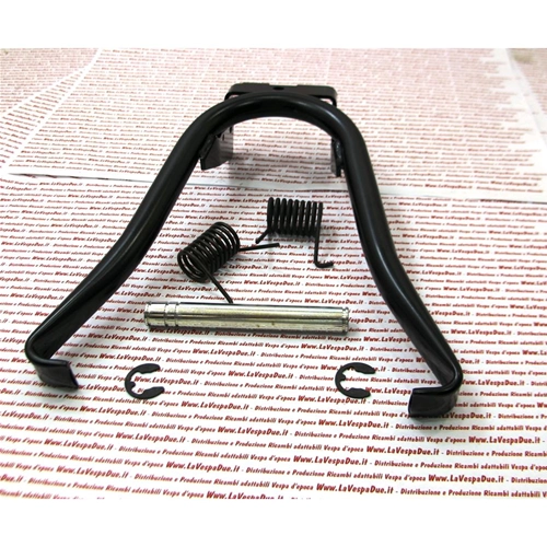 Stand complete with pair of fixing axle springs and seeger rings for PIAGGIO CIAO PX large pin 14 mm