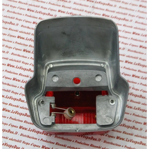 SIEM Aluminium-Rückleuchte für VESPA 50 V5A1T erste Serie ro 073060 komplett mit Dichtung