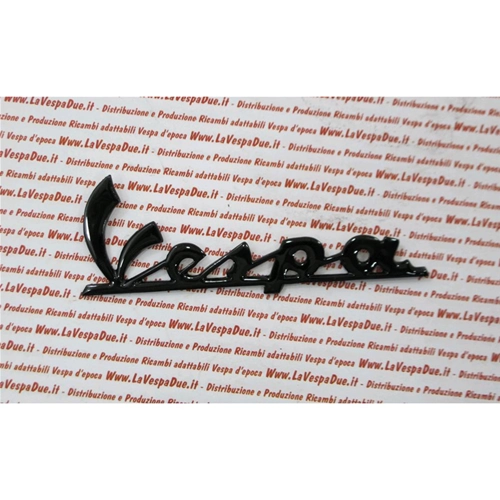 Letras negras esmaltadas para la placa frontal de VESPA 125 150 180 SUPER RALLY SPRINT VELOCE VLB1T, 130 mm de largo.