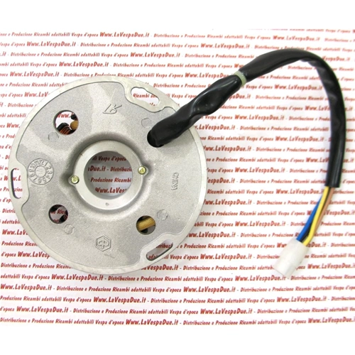 Originaler, kompletter Generatorstator für Vespa PX 125, 150, 200 Millennium (Baujahre 2011–2013), 12 Spulen, 4-poliger Stecker