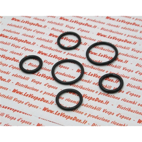 Kit de 6 joints toriques pour la révision complète du tube de direction de fourche pour Vespa 50 90 125 V5A1T V5B3T V5R1 V5SA1 VMB1 NLR Special Primavera ET3 PK VA51T