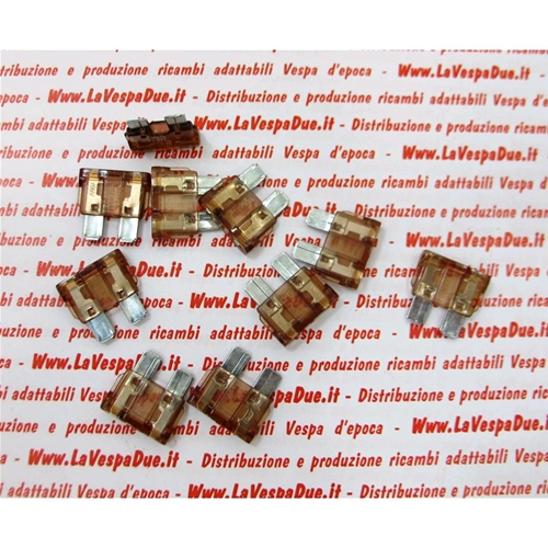 Fusible à lame beige 5 A pour Vespa, Ape, Lambretta, Fiat, 1 pièce