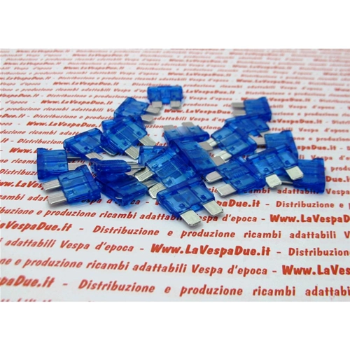 Fusible de lámina tipo normal de 15 amperios, azul claro, para VESPA APE LAMBRETTA FIAT, 1 unidad.