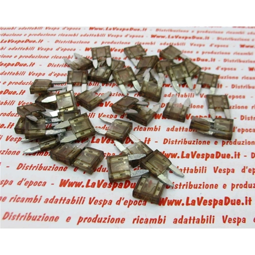 7.5 Amp Brown Mini Blade Fuse for VESPA APE LAMBRETTA FIAT 1 Piece