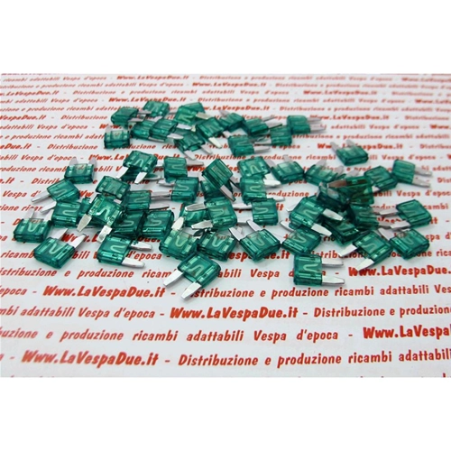 30 Amp Green Mini Blade Fuse for VESPA APE LAMBRETTA FIAT 1 Piece