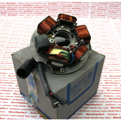 Original coil support stator for VESPA PK XL PLURIMATIC VA52T from 1985 to 1990, old stock