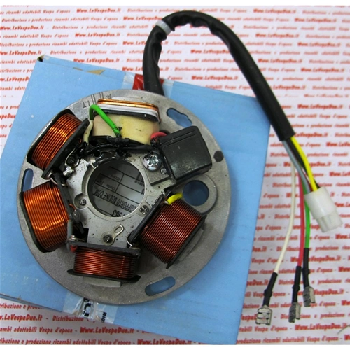 Originaler Spulenträger-Stator für VESPA 125 150 200 PX E ARCOBALENO VNX2t VLX1t VSX1t von 1981 bis 1997