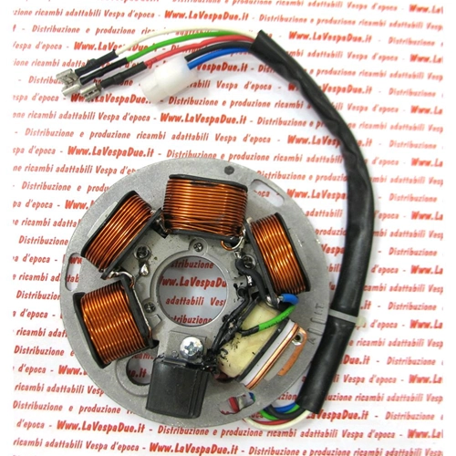Soporte de bobina original para estator de VESPA PX PE ARCOBALENO de 1981 a 2008 ro 497652