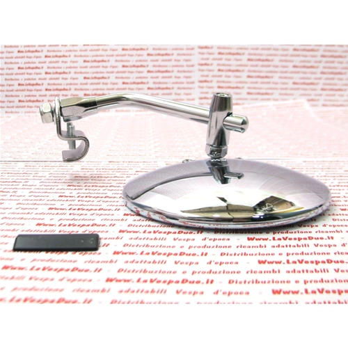Espejo retrovisor FAR con varilla ajustable para colocar en el escudo tanto a la derecha como a la izquierda para VESPA LAMBRETTA