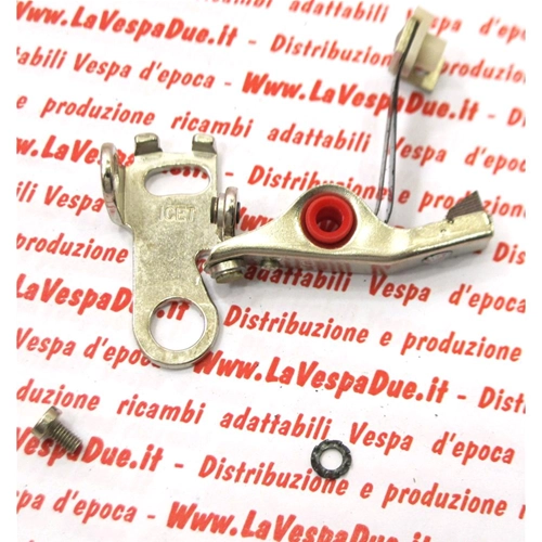 Contatti ruttore ICET originali VESPA 125 PRIMAVERA VMA1T 90 V9A1T 90 SUPER SPRINT V9SS1T 150 SUPER 180 SS APE 50 250 r.o. 129435 fondo di magazzino