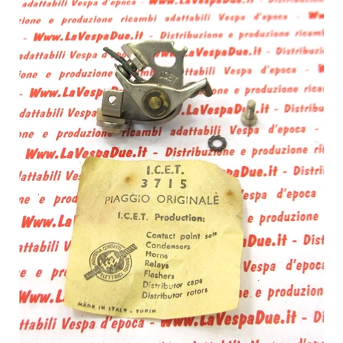 Contacts de disjoncteur ICET d'origine, anciens stocks, pour PIAGGIO 50 CIAO BOXER GRILLO BRAVO SI de 1967 à 1989 ro 103133