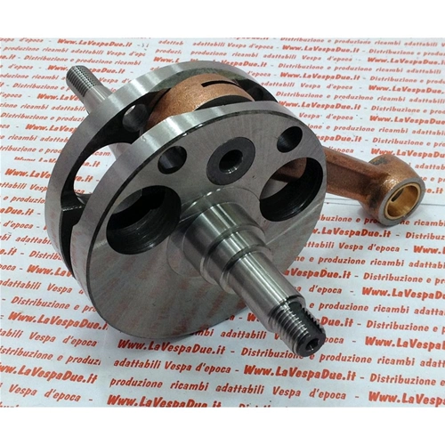 Vilebrequin complet fabriqué en Italie pour Vespa 125 VNA1 VNA2T, bielle 105, course 57, type d'origine italienne.