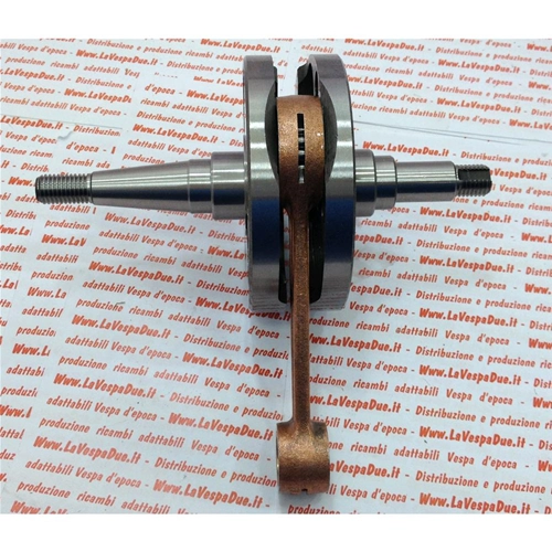 Vilebrequin complet fabriqué en Italie pour Vespa 125 VNA1 VNA2T, bielle 105, course 57, type d'origine italienne.