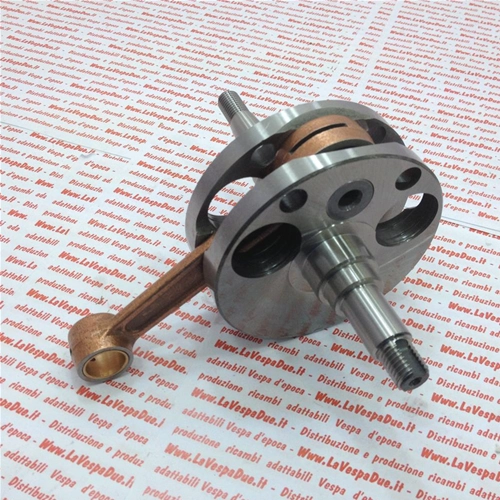 Komplette Kurbelwelle, hergestellt in Italien, Pleuelstange 110 mm, Hub 57 mm für VESPA 125 VM1T VM2T VN1T VN2T 150 VL1T VL2T VL3T VB1T Originaltyp – italienisches Produkt