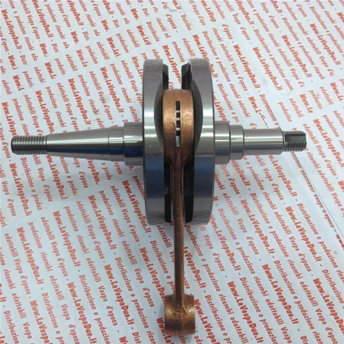 Komplette Kurbelwelle, hergestellt in Italien, Pleuelstange 110 mm, Hub 57 mm für VESPA 125 VM1T VM2T VN1T VN2T 150 VL1T VL2T VL3T VB1T Originaltyp – italienisches Produkt
