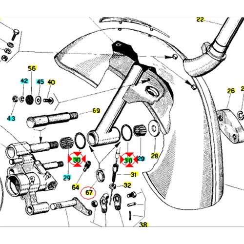 Junta tórica para el buje de la horquilla de la rueda delantera para VESPA 50 90 125 VNB VBB VNA VB1T VN SPRINT GT NLR PRIMAVERA SPECIAL ET3 PK XL AUTOMATICA PK PLURIMATIC ro 093188 014013 OR 362 (28,24x2,6)