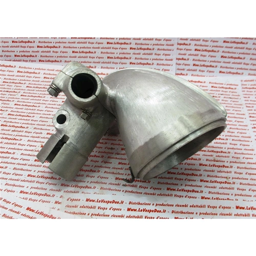 Faro delantero completo de aluminio con soporte para manillar para vehículo utilitario VESPA 125 U VU1T, año 1953.