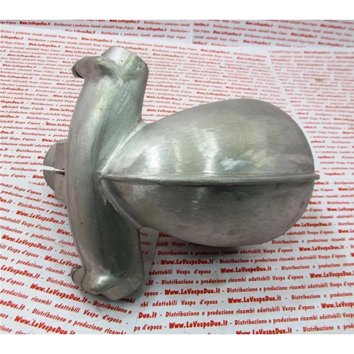 Faro delantero completo de aluminio con soporte para manillar para vehículo utilitario VESPA 125 U VU1T, año 1953.
