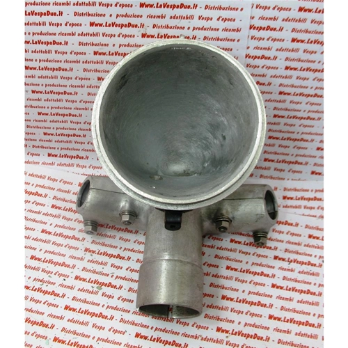 Faro delantero completo de aluminio con soporte para manillar para vehículo utilitario VESPA 125 U VU1T, año 1953.