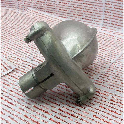 Faro delantero completo de aluminio con soporte para manillar para vehículo utilitario VESPA 125 U VU1T, año 1953.
