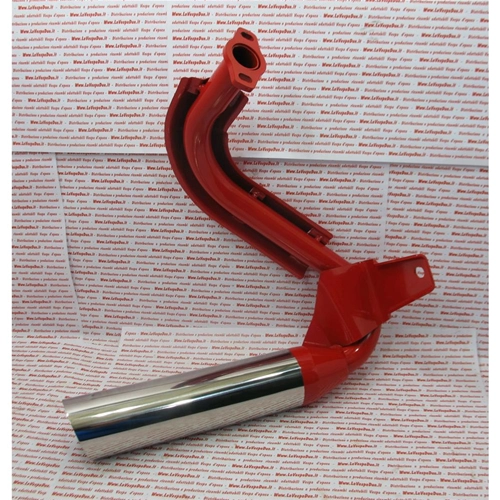Escape deportivo cromado con cámara de expansión para VESPA 50 90 125 NLR SPECIAL SS PRIMAVERA